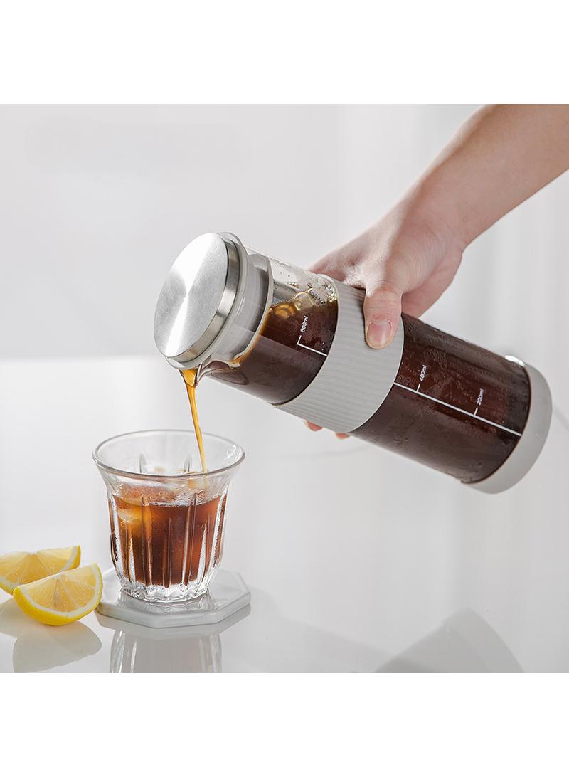 800ml Portable Large Capacity Cold Extraction Coffee Hand Brewing Cold Brewing Pot