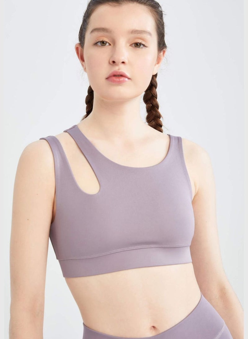 Strappy Cut Out Sports Bra