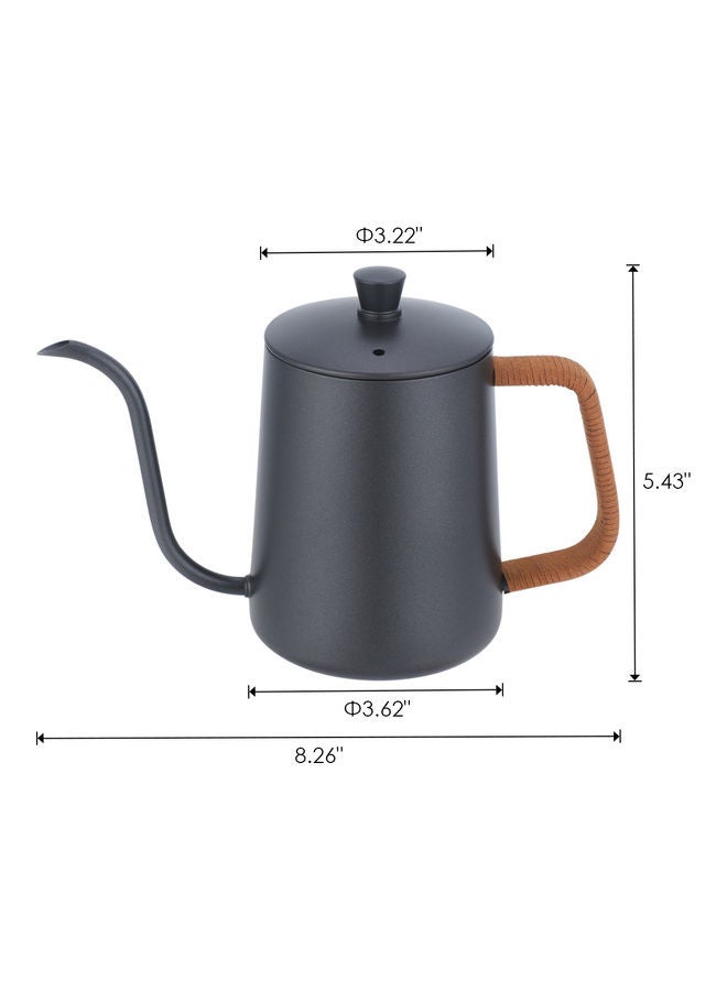 Coffee Kettle Black 8.26x5.43inch