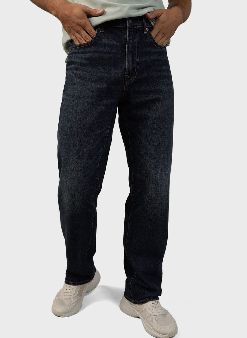 Rinse Wash Relaxed Fit Jeans