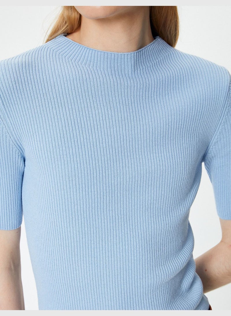 Ribbed Knitted Sweater