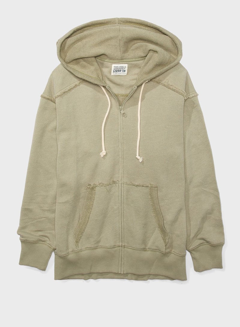 Zip Through Hoodie