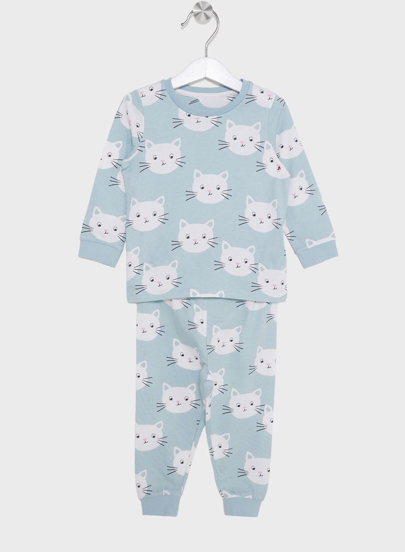 Infant 2 Pack Printed Pyjama Set