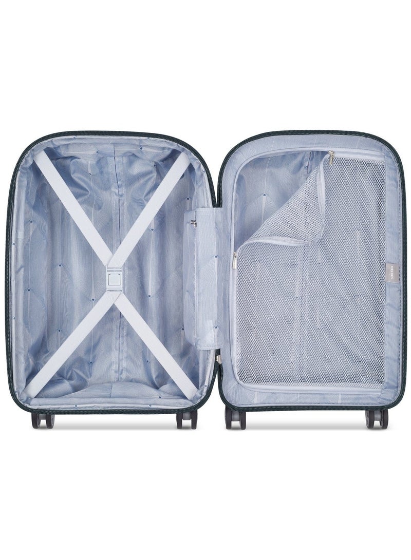 Clavel 55+70+83cm Hardcase 4 Double Wheel 3 Piece Luggage Trolley Set Blue Jean