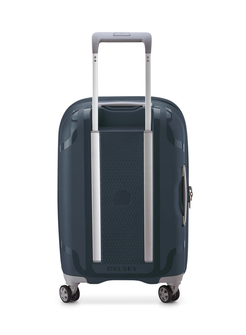 Clavel 55+70+83cm Hardcase 4 Double Wheel 3 Piece Luggage Trolley Set Blue Jean