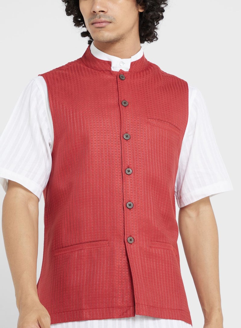 Printed Nehru Jacket