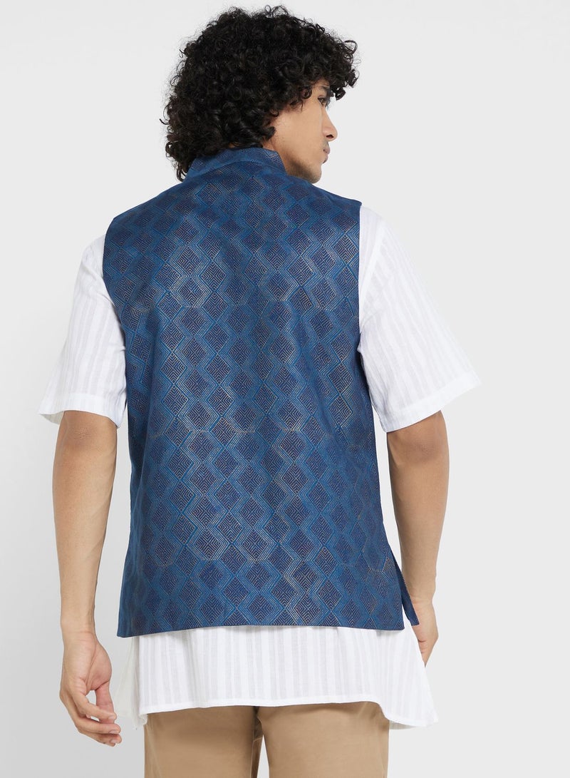 Printed Nehru Jacket