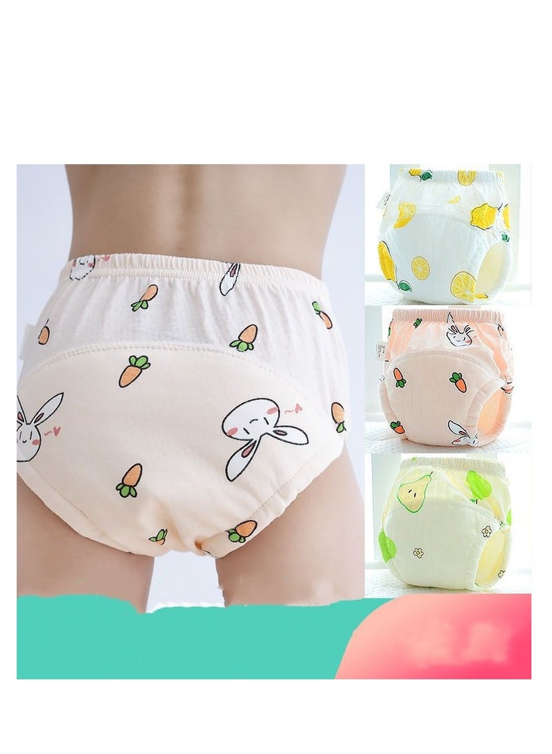 4 Pieces Breathable Potty Training Underwear, 6 Layers Breathable Cotton Absorbent Trainer Pants for Toddler Baby Boys Girls Waterproof High Quality