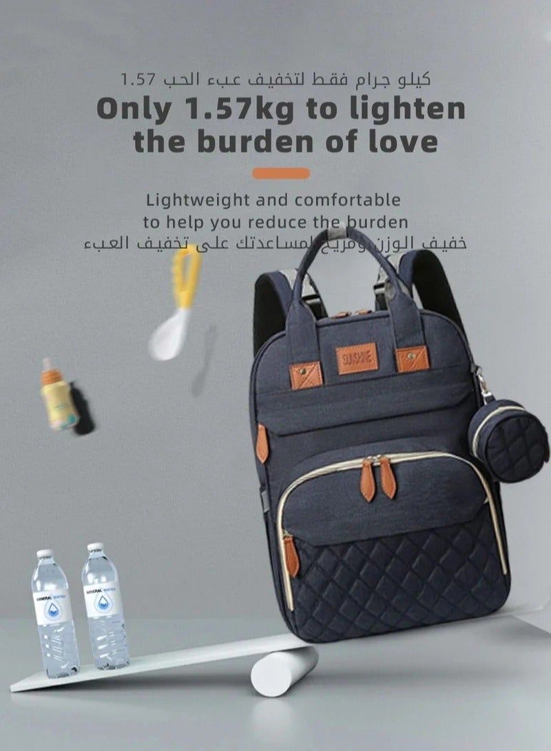 Baby Diaper Bag Backpack, Multifunction Diapers Changing Station For Boys Girls, 900d Oxford, USB Port