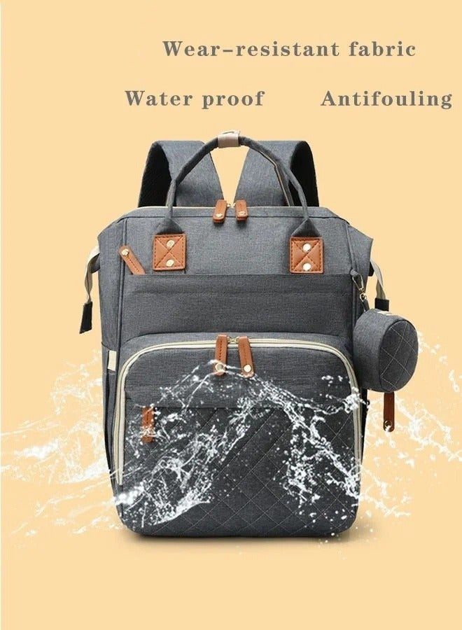 Diaper Bag Backpack, Multifunction Travel Back Pack Maternity Baby Changing Bags, Large Capacity, Waterproof and Stylish