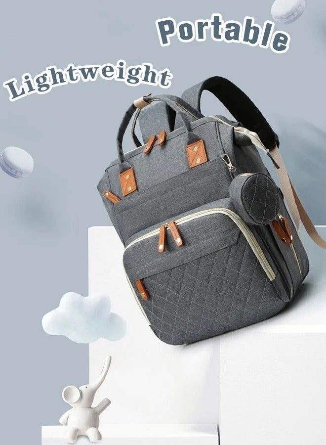 Diaper Bag Backpack, Multifunction Travel Back Pack Maternity Baby Changing Bags, Large Capacity, Waterproof and Stylish