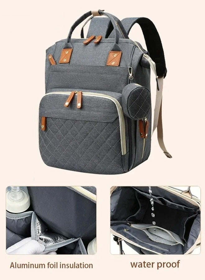 Diaper Bag Backpack, Multifunction Travel Back Pack Maternity Baby Changing Bags, Large Capacity, Waterproof and Stylish
