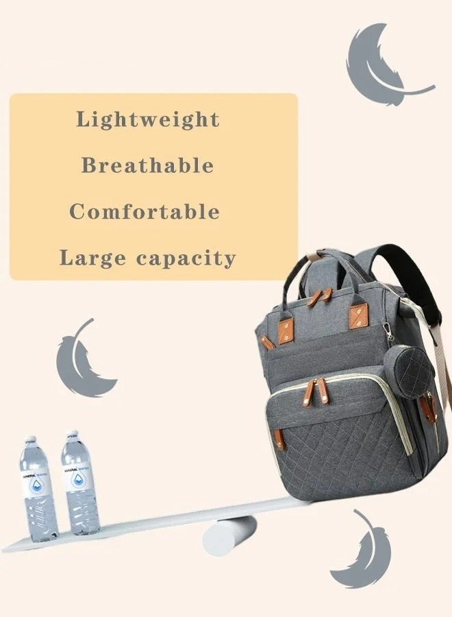 Diaper Bag Backpack, Multifunction Travel Back Pack Maternity Baby Changing Bags, Large Capacity, Waterproof and Stylish