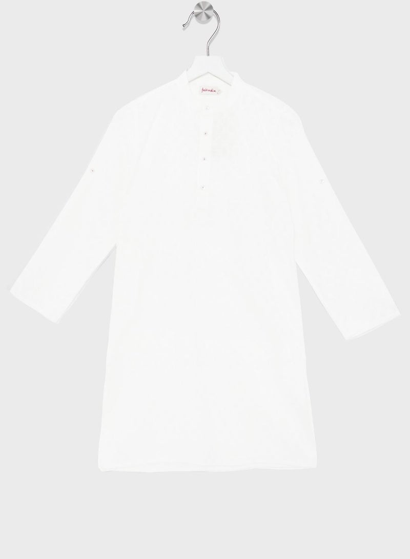 Youth Plain Long Kurta