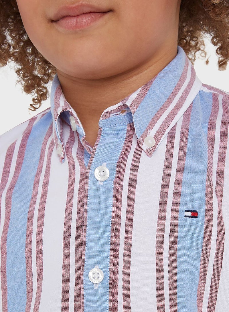 Kids Stripe Regular Fit Shirt