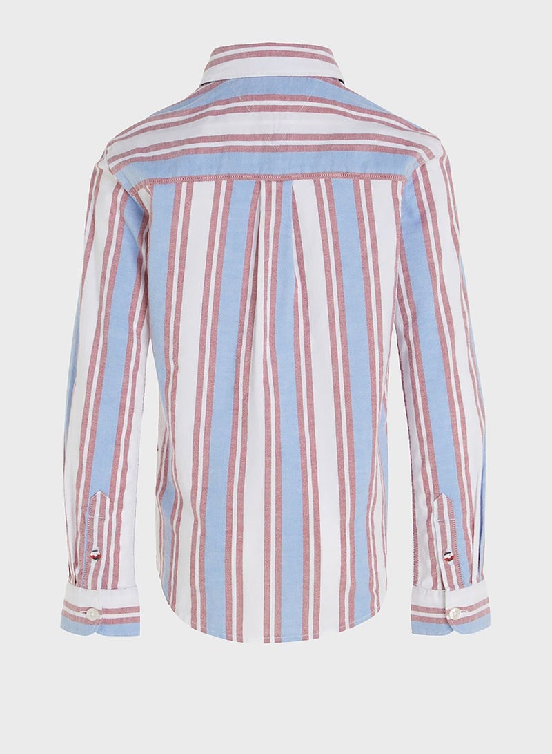 Kids Stripe Regular Fit Shirt