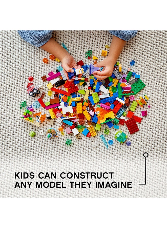6327639 Classic Creative Transparent Bricks Building Toy Set (500 Pieces) 4+ Years