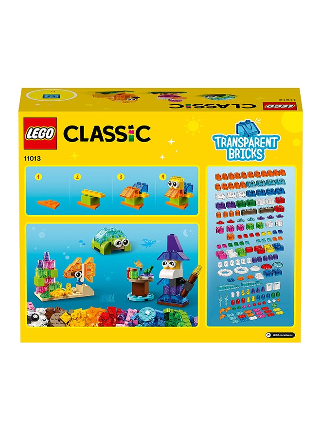 LEGO 11013 Classic Creative Transparent Bricks Building Toy Set (500 Pieces)