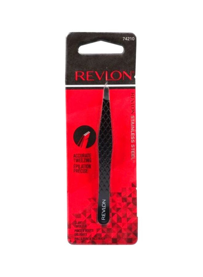 Slant Tip Expert Tweezer Black