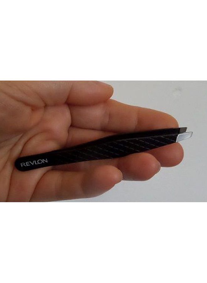 Slant Tip Expert Tweezer Black