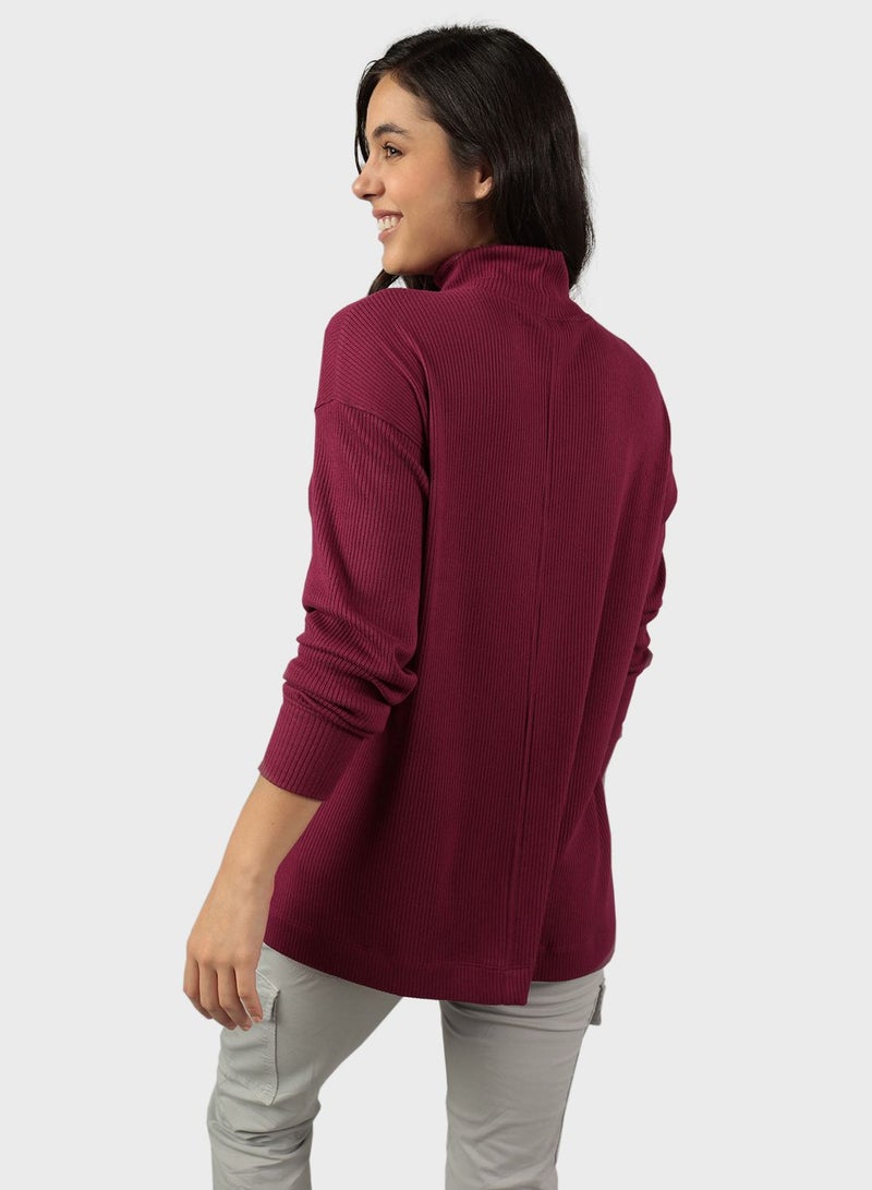 Mock Neck Top