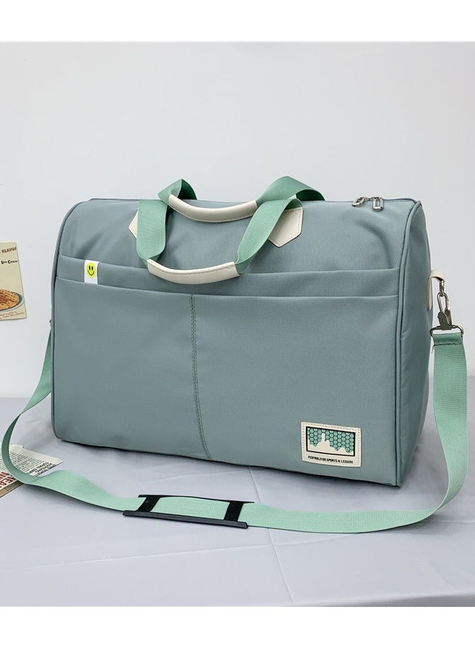 Basics Large Capacity Nylon Luggage Bag Travel Bag Duffel Bag Light Dusty Blue