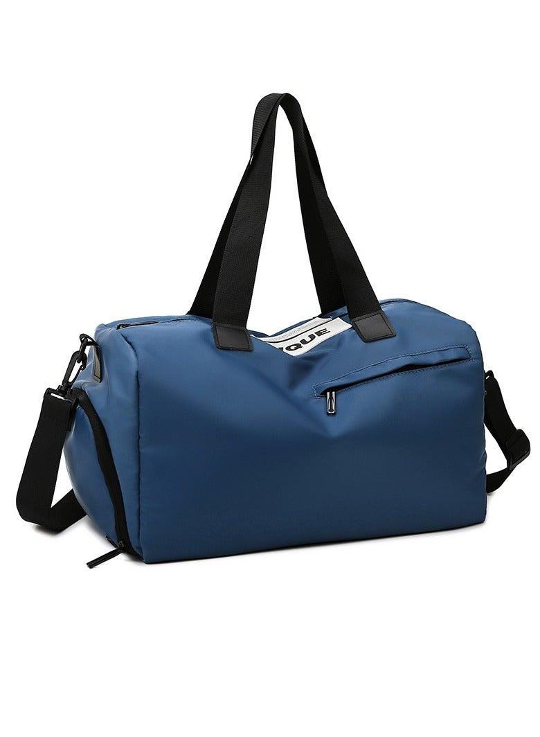 Basics Large Capacity Nylon Luggage Bag Travel Bag Duffel Bag Dark Blue/Black
