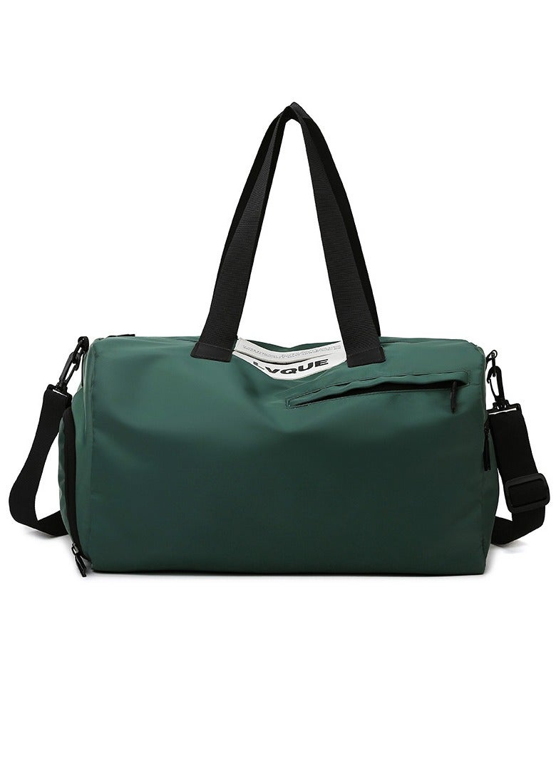 Basics Large Capacity Nylon Luggage Bag Travel Bag Duffel Bag Dark Green/Black