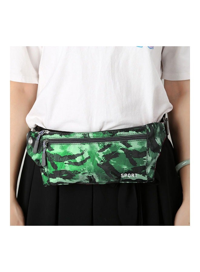 Camouflage Printed Sports Waist Pack Green