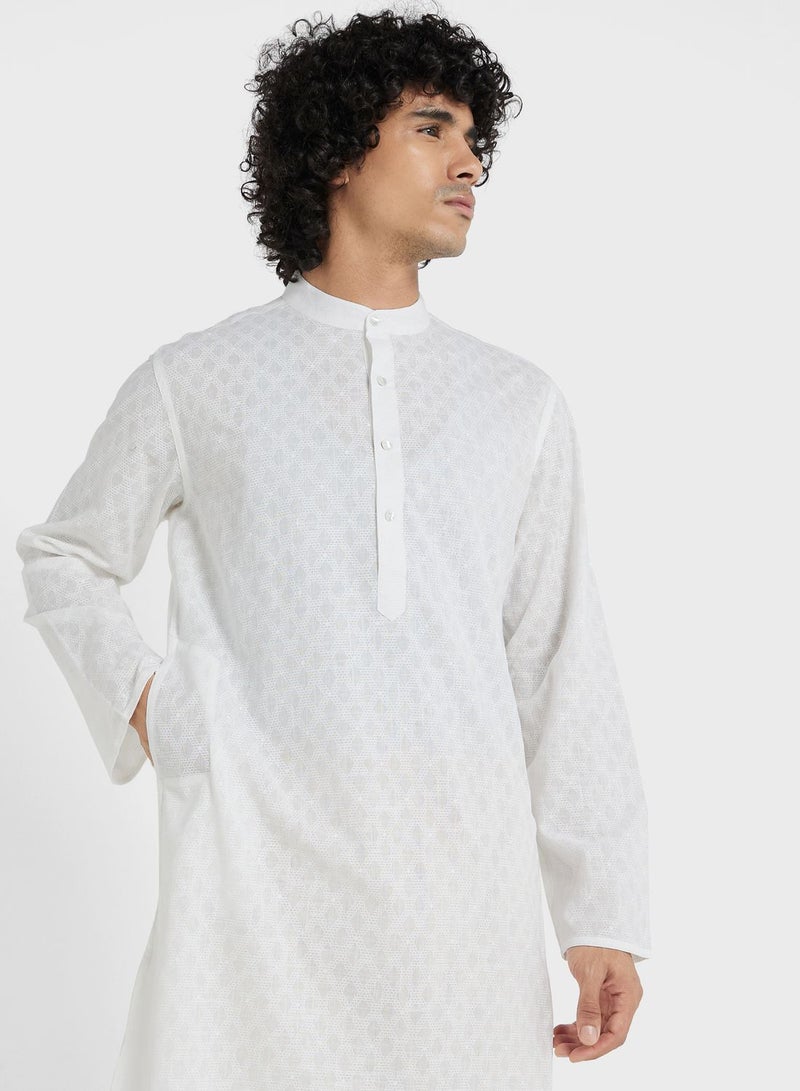 Textured Long Kurta