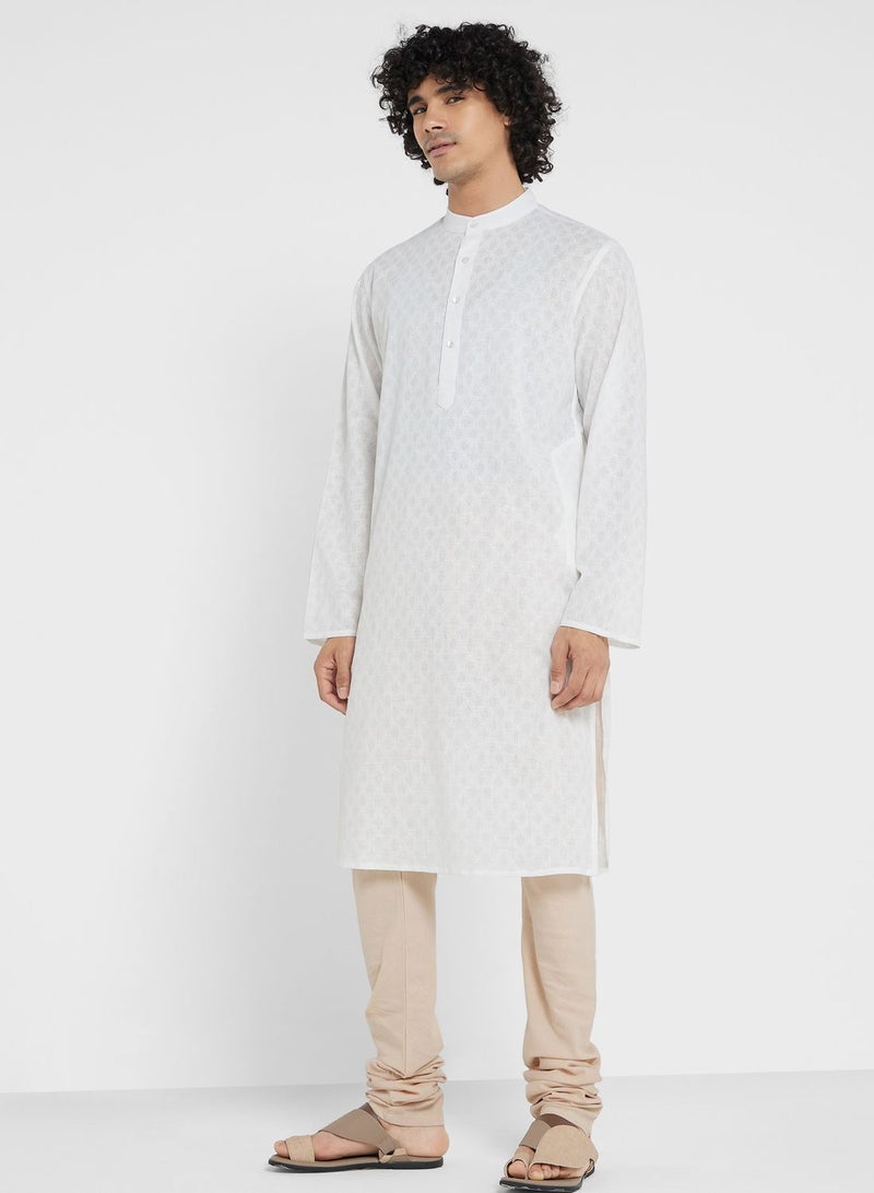 Textured Long Kurta