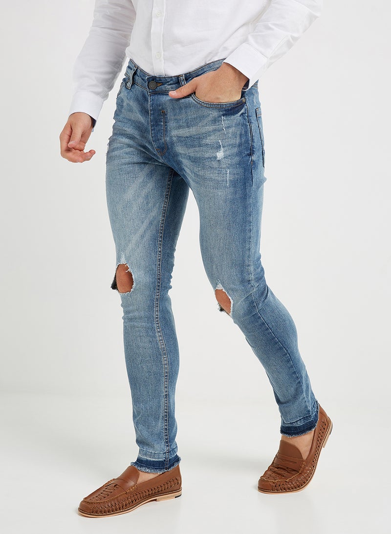 Skinny Fit Jeans Light Blue