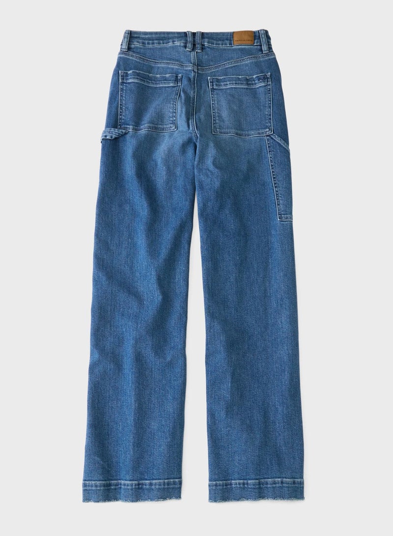 High Waist Wide Leg Jeans