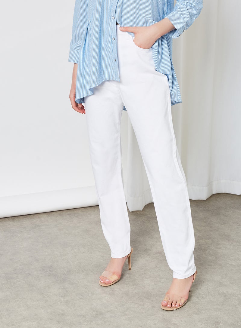 Loose Fit Jeans White