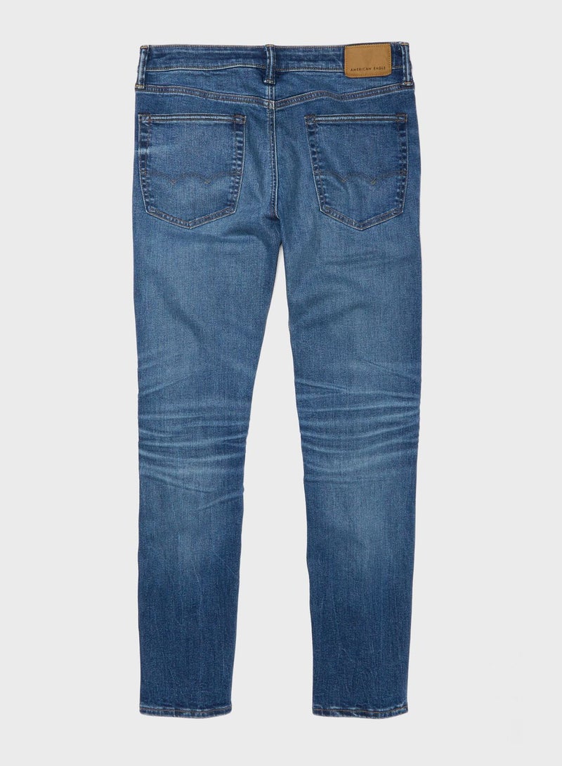 Light Wash Slim Fit Jeans