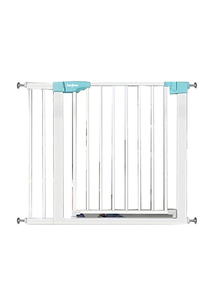 Baybee 75-85cm Auto Close Baby Safety Gate for Kids, Extra Tall Baby Fence Barrier Dog Gate with Easy Walk-Thru Child Gate, House, Stairs, Door, Kids Safety Gate Green