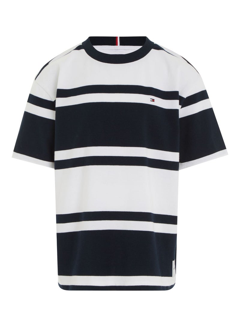 Kids Stripe Crew Neck T-Shirt