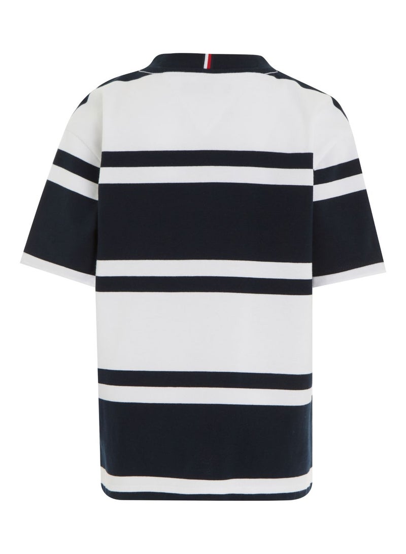 Kids Stripe Crew Neck T-Shirt