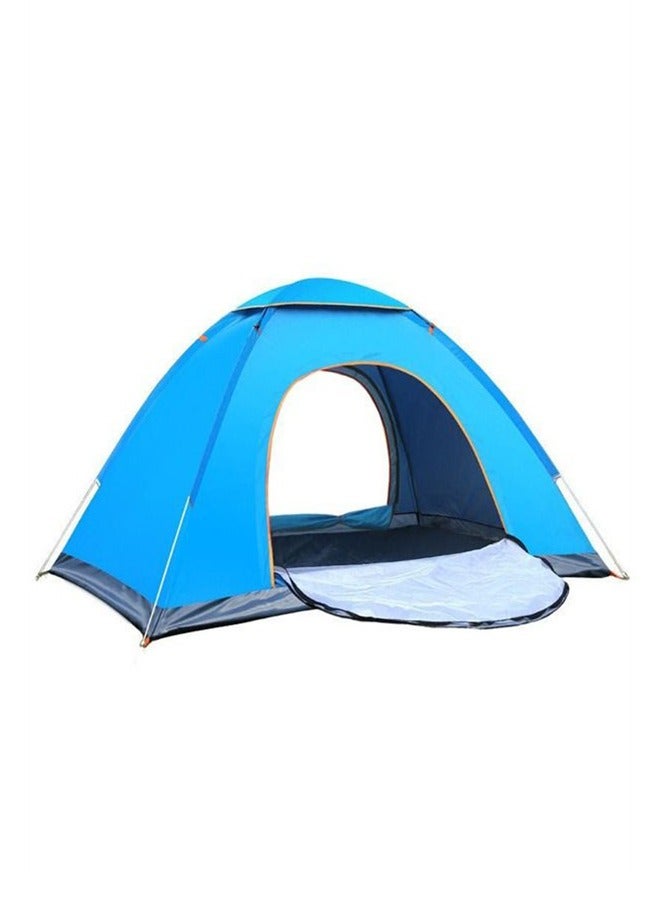 Portable Automatic Pop Up Outdoor Camping Tent Blue (3-4 People)