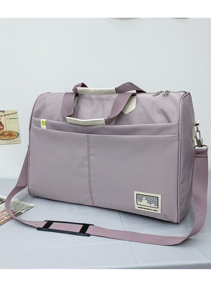 Basics Large Capacity Nylon Luggage Bag Travel Bag Duffel Bag Light Light Purple