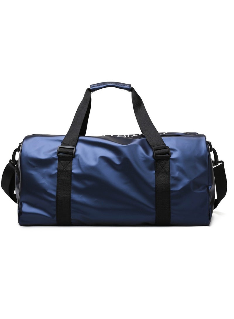 Large Capacity Fashionable Luggage Bag Travel Bag Sports And Fitness Bag Blue/Black