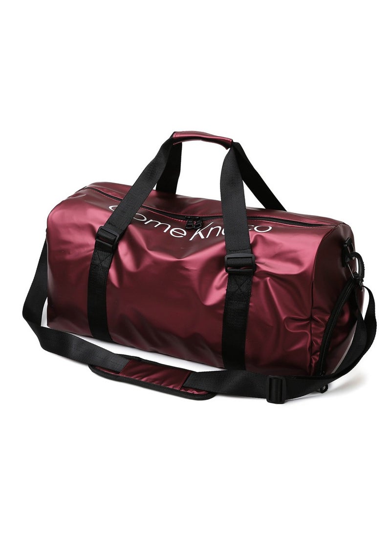 Large Capacity Fashionable Luggage Bag Travel Bag Sports And Fitness Bag Red/Black