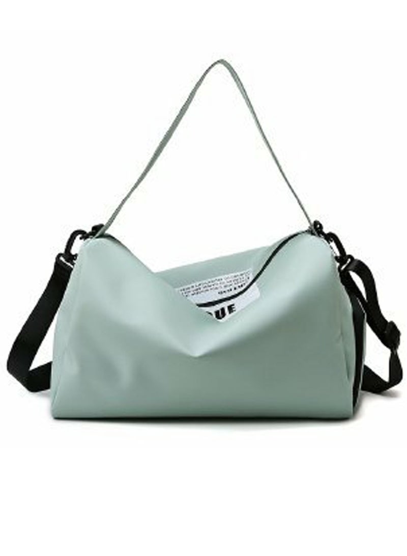 Basics Large Capacity Nylon Luggage Bag Travel Bag Duffel Bag Pale Green/Black