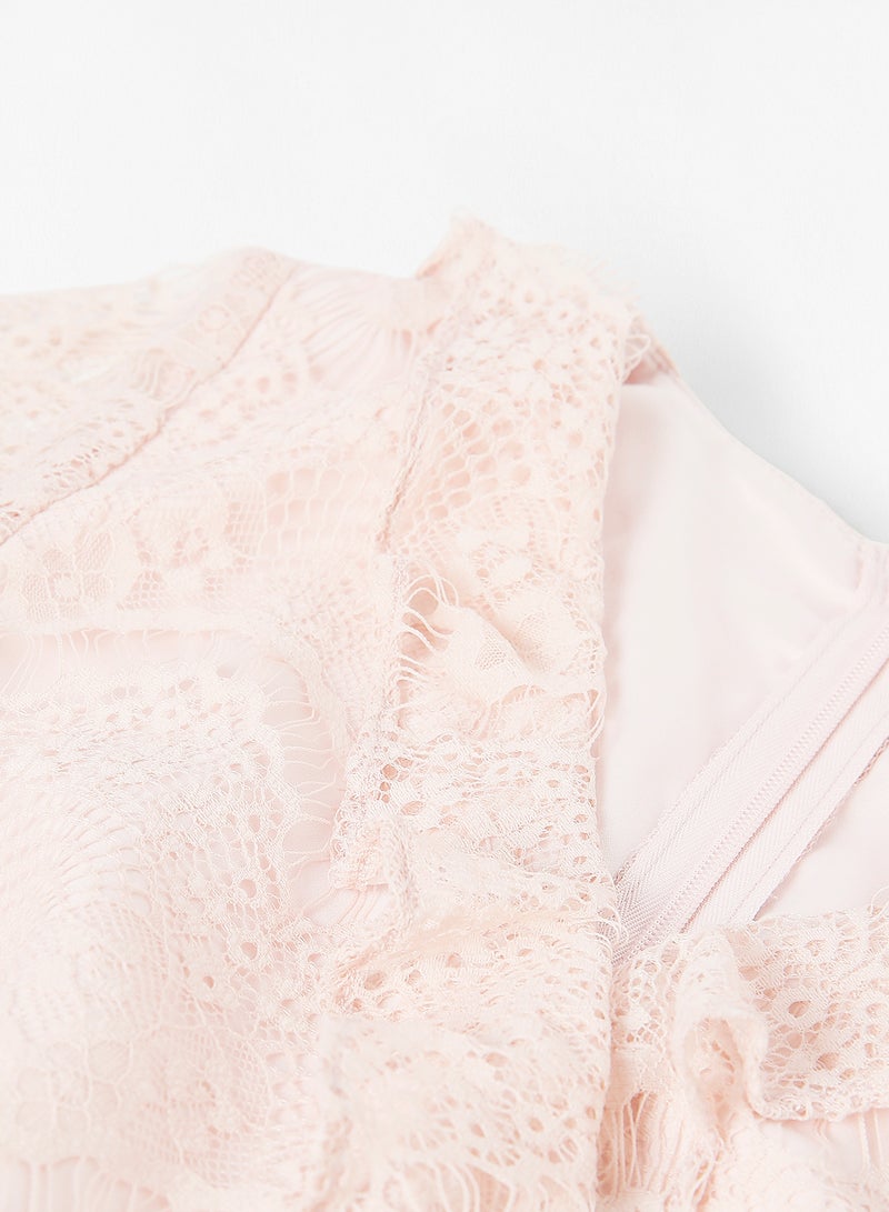 Kids/Teen Lace Dress Light Pink