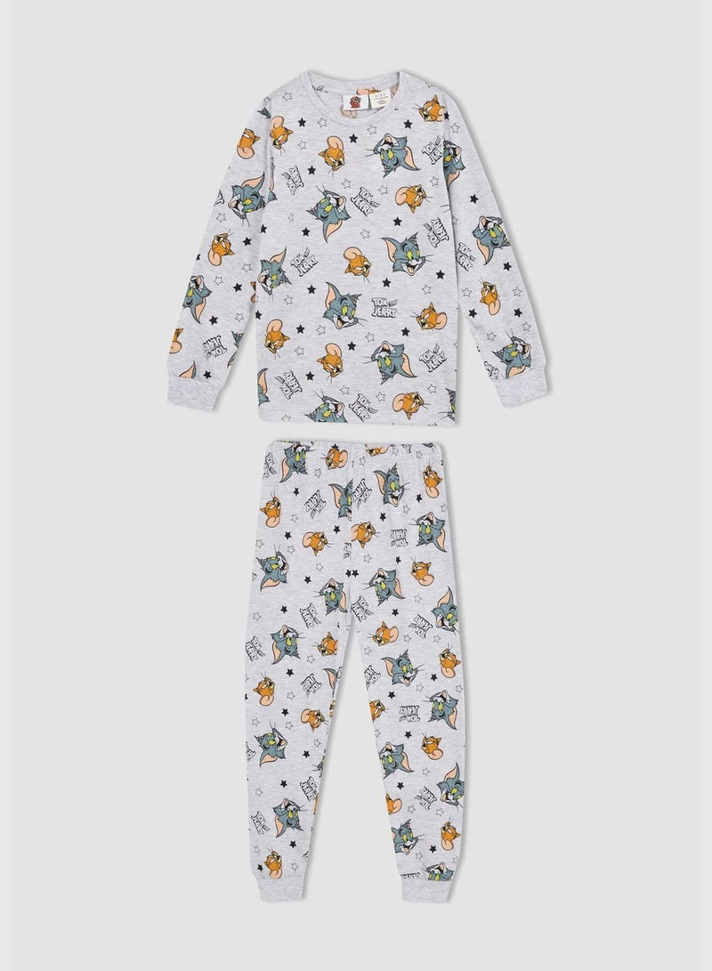 Tom & Jerry Licenced Long Sleeve Pyjamas Set