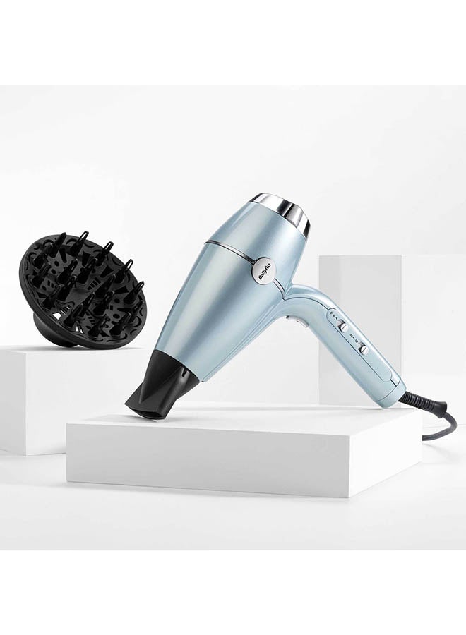 DC Hair Dryer 2100w | Advanced Plasma Ionic Technology & Lightweight For Easy Handling| Super HtDC Motor With 2.5m Swivel Ball Cord |Salon-quality Results At Home| D773DSDE Blue