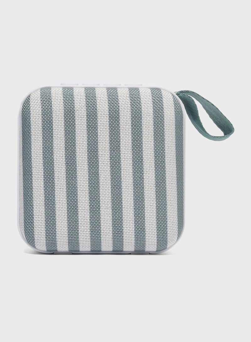 Portable Travel Speaker The Vacay Olive Stripe