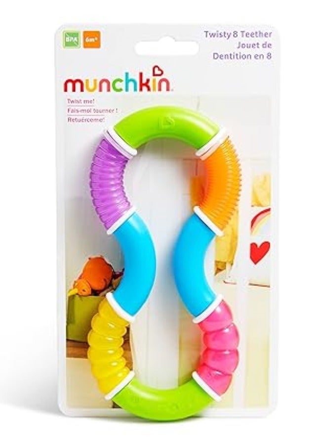Twisty Figure 8 Baby Teether Toy Bpa Free 6+ Months