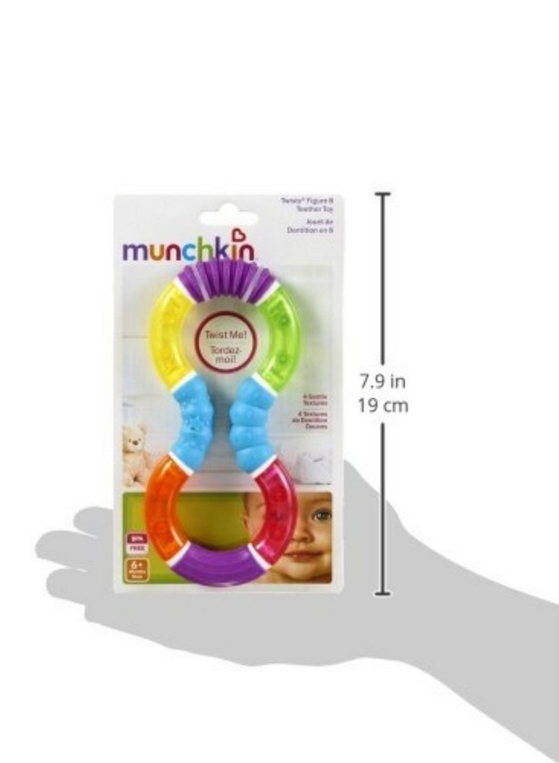 Twisty Figure 8 Baby Teether Toy Bpa Free 6+ Months