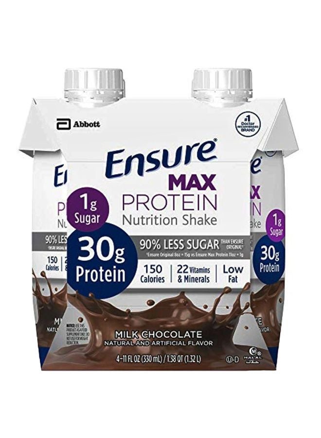 Pack Of 2 Protein Nutrition Shake - Milk Chocolate